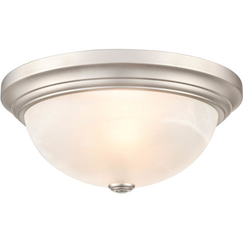 Whitton 2 Light 13 inch Satin Nickel Flush Mount Ceiling Light
